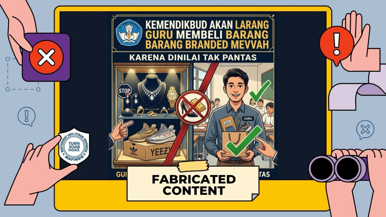 [HOAKS atau FAKTA]: Kemendikbud Larang Guru Punya Barang Mewah karena Tak Pantas
