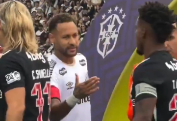 Dendam Kesumat Belum Padam! Thiago Mendes Tolak Jabat Tangan Neymar Sebelum Laga Santos vs Vasco da Gama