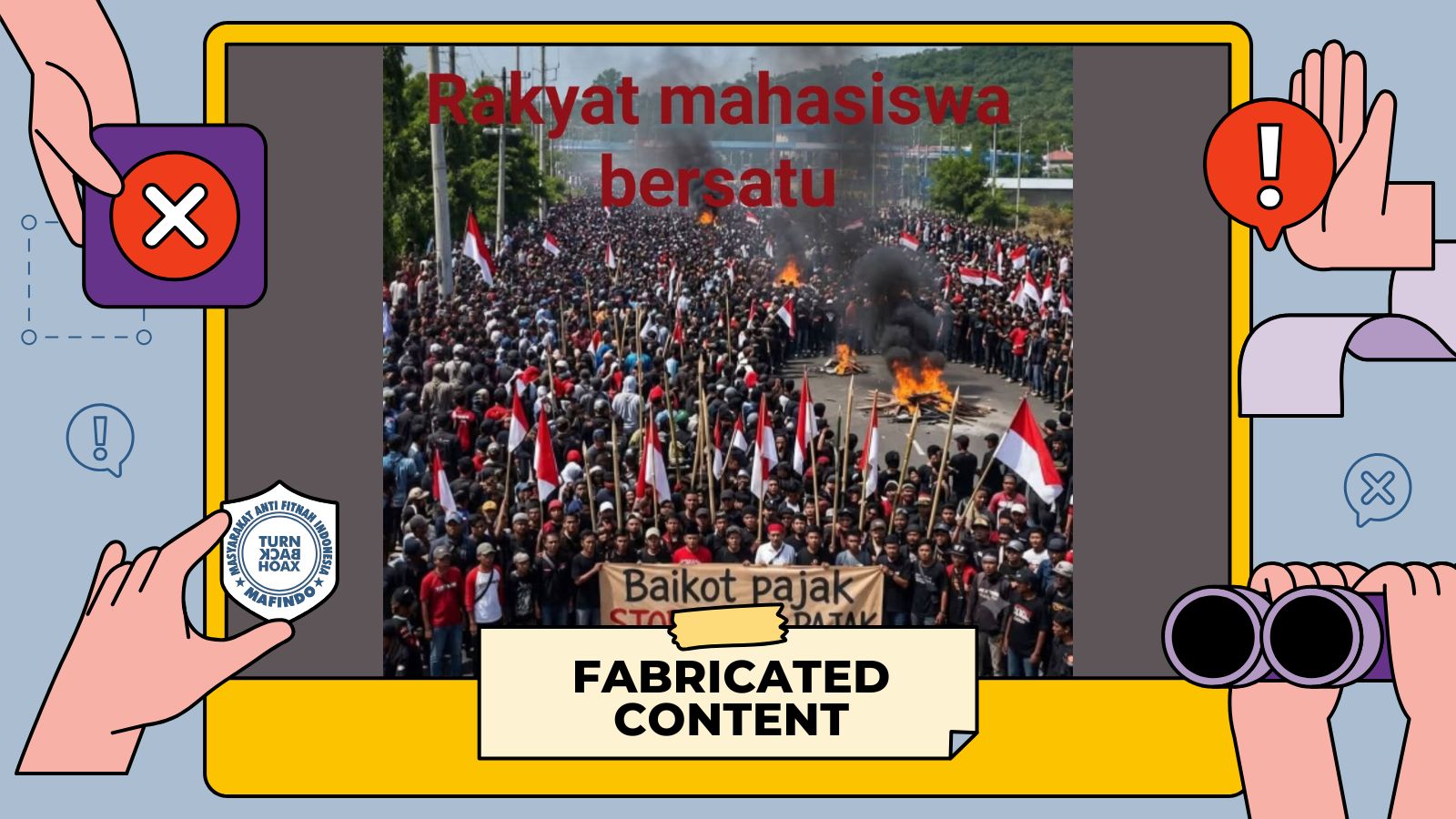 [HOAKS atau FAKTA]: Viral Demo Ajakan Tidak Bayar Pajak, Ramai Jadi Perbincangan