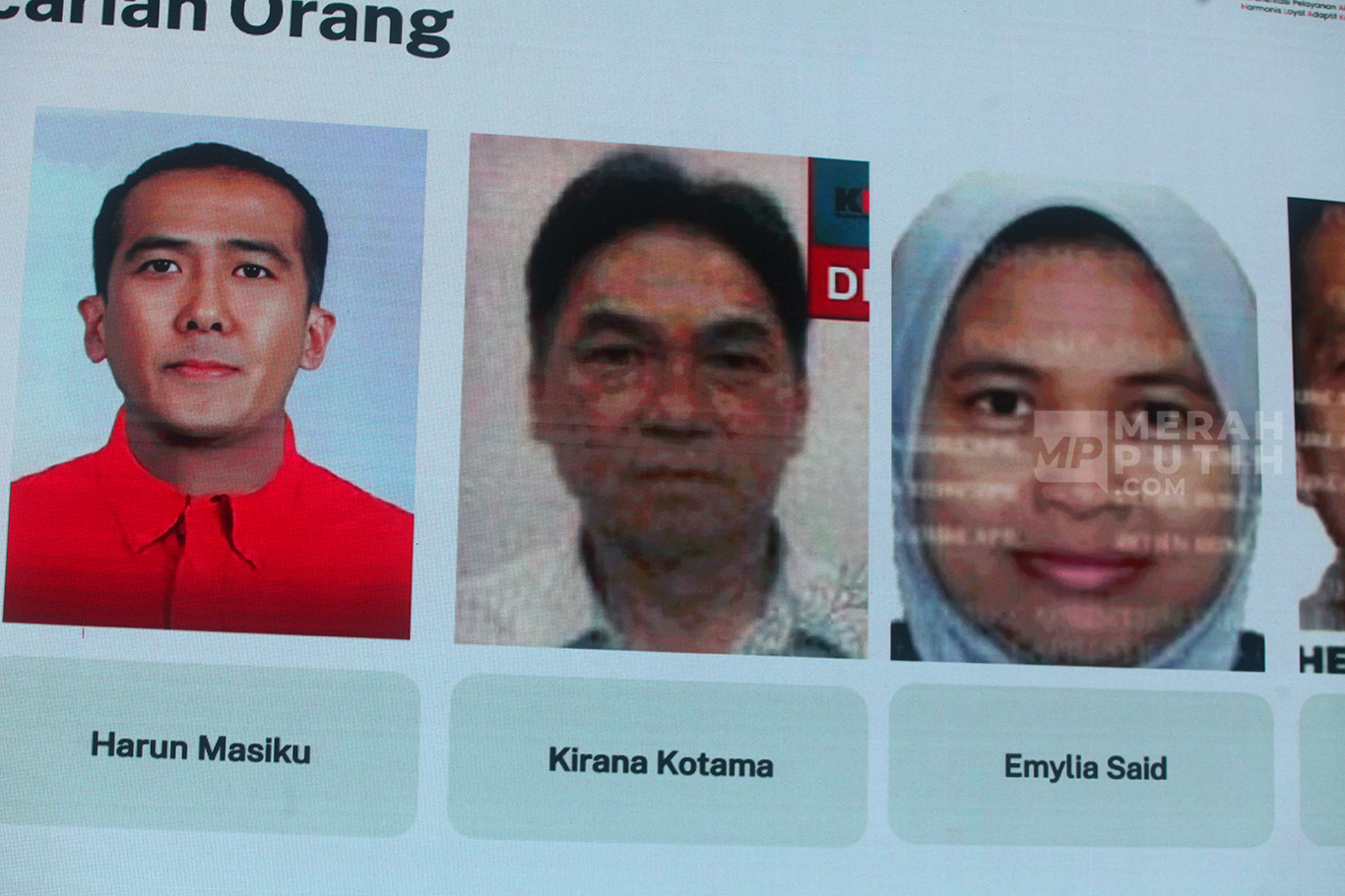 Deretan Buronan Dipajang Dalam Paparan Kinerja KPK Semester I 2025 